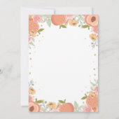 Sweet as a Peach 1. Geburtstag Einladung (Rückseite)