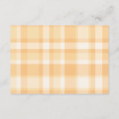 Sweet as a Peach Baby Duschdiapper Raffle Begleitkarte (Rückseite)