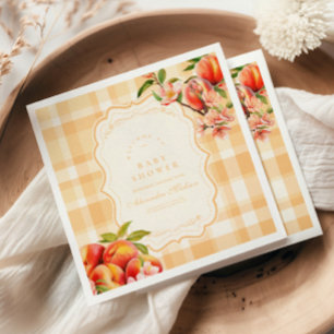 Sweet as a Peach Baby Dusche Serviette