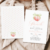 Sweet as a Peach Baby Shower Einladung