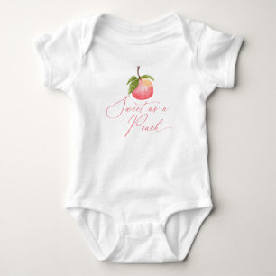 Sweet as a Peach Baby Shower Strampler