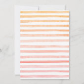 Sweet as a Peach Birthday Einladungen (Rückseite)