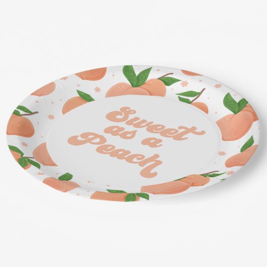 Sweet as a Peach Birthday Paper Teller (Schrägansicht)