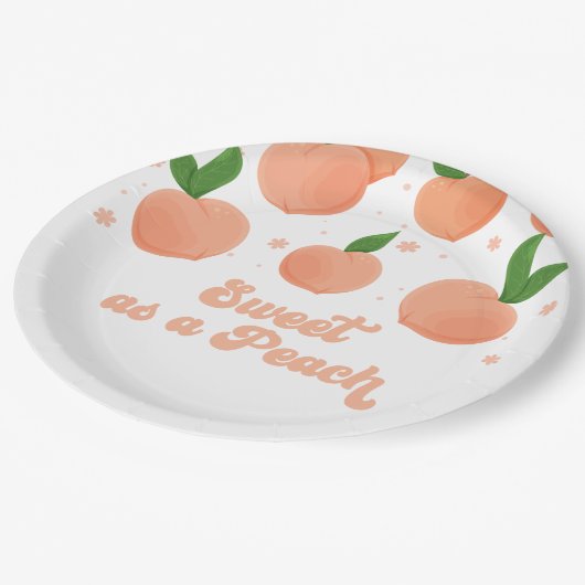 Sweet as a Peach Birthday Paper Teller (Schrägansicht)