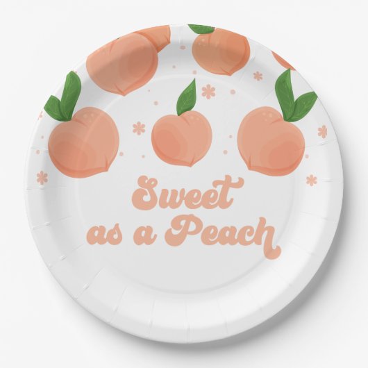 Sweet as a Peach Birthday Paper Teller (Vorderseite)