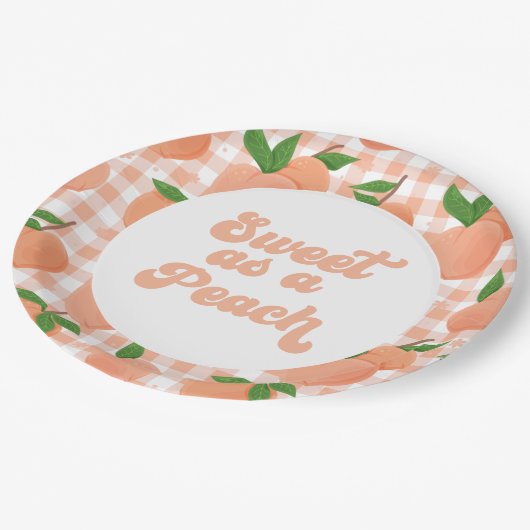 Sweet as a Peach Birthday Paper Teller (Schrägansicht)