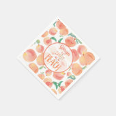 Sweet as a Peach Birthday Party Napkins Serviette (Ecke)