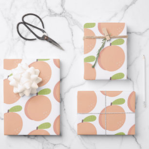 Sweet as a Peach Blossom Peachy Geburtstag Geschenkpapier Set