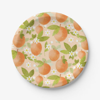 Sweet as a Peach Blossom Peachy Pappteller