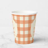 Sweet As A Peach Fruit Pink Orange Birthday Party Pappbecher (Rechts)