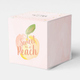 Sweet as a Peach Girl Pink Birthday Geschenkschachtel
