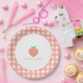 Sweet as a Peach Girly Birthday Pappteller (Party)