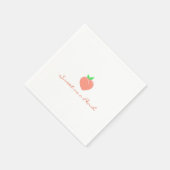 Sweet as a Peach Girly Birthday Serviette (Ecke)