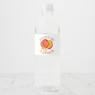 Sweet as a Peach Paches 16 16 16 Geburtstag Wasserflaschenetikett