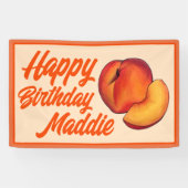 Sweet as a Peach Sechzehn 16 Sechzehnten Geburtsta Banner (Horizontal)