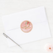 Sweet as a Peach Sticker - Gingham Pink (Umschlag)