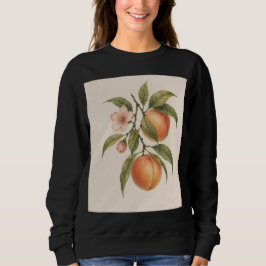 Sweet as a Peach | Vintage Peach Botanical Design Sweatshirt