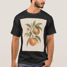 Sweet as a Peach | Vintage Peach Botanical Design T-Shirt