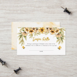 Sweet as can be Baby Diaper Raffle Card Telefonnummerkarte