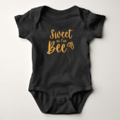 Sweet as can be niedlich Honey Bee Baby Geschenk B Baby Strampler (Vorderseite)