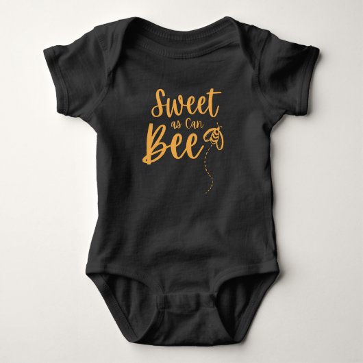 Sweet as can be niedlich Honey Bee Baby Geschenk B Baby Strampler (Vorderseite)