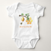 Sweet as can be Niedlich Honey Bee Baby Geschenk B Baby Strampler (Vorderseite)