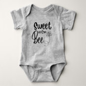 Sweet as can be niedlich Honey Bee Baby Geschenk B Baby Strampler (Vorderseite)