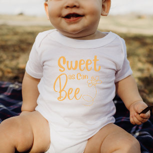 Sweet as can be niedlich Honey Bee Baby Geschenk B Strampler