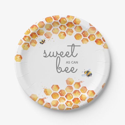 Sweet as can bebe Hummelpapier Teller (Vorderseite)