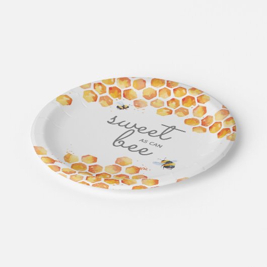 Sweet as can bebe Hummelpapier Teller (Schrägansicht)