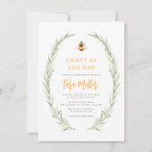 Sweet as can bebe Rustic Gender Neutral Baby Dusch Einladung (Vorderseite)