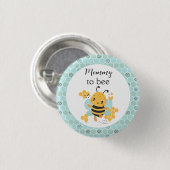 Sweet as Can Bee Baby Boy Baby Shower Button (Vorne & Hinten)