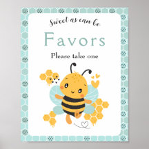 Sweet as Can Bee Baby Boy Baby Shower Gefälligkeit