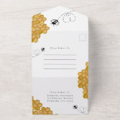 Sweet as Can Bee Baby Dusche All In One Einladung (Außenbereich)