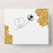 Sweet as Can Bee Baby Dusche All In One Einladung (Rückseite)