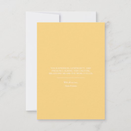 Sweet as Can Bee Baby Dusche Danke Karte (Rückseite)