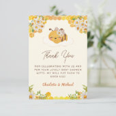 Sweet as Can Bee Baby Dusche Dankeskarte (Stehend Vorderseite)