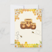 Sweet as Can Bee Baby Dusche Dankeskarte (Rückseite)