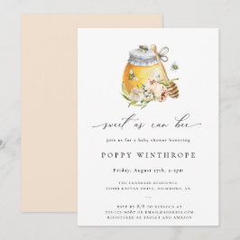 Sweet as Can Bee Baby Dusche Einladung