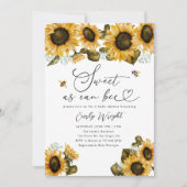 Sweet as Can Bee Baby Dusche Einladung (Vorderseite)