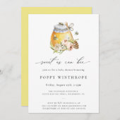 Sweet as Can Bee Baby Dusche Einladung (Vorne/Hinten)