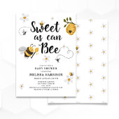 Sweet as Can Bee Baby Dusche Einladung