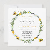 Sweet as Can Bee Baby Dusche Einladung (Vorderseite)