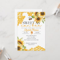 Sweet as Can Bee Baby Dusche Einladung Sammlung