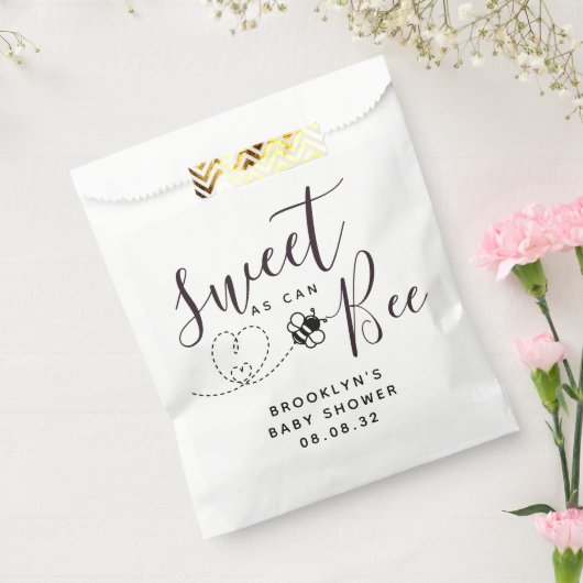 Sweet as Can Bee Baby Dusche Geschenktütchen (Versiegelt)