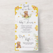 Sweet as Can Bee Baby Dusche in einer Einladung (Innen Boden)