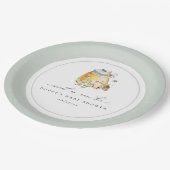 Sweet as Can Bee Baby Dusche Pappteller (Schrägansicht)