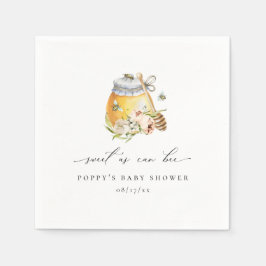 Sweet as Can Bee Baby Dusche Serviette