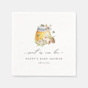 Sweet as Can Bee Baby Dusche Serviette