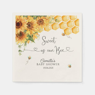 Sweet as Can Bee Baby Dusche Serviette